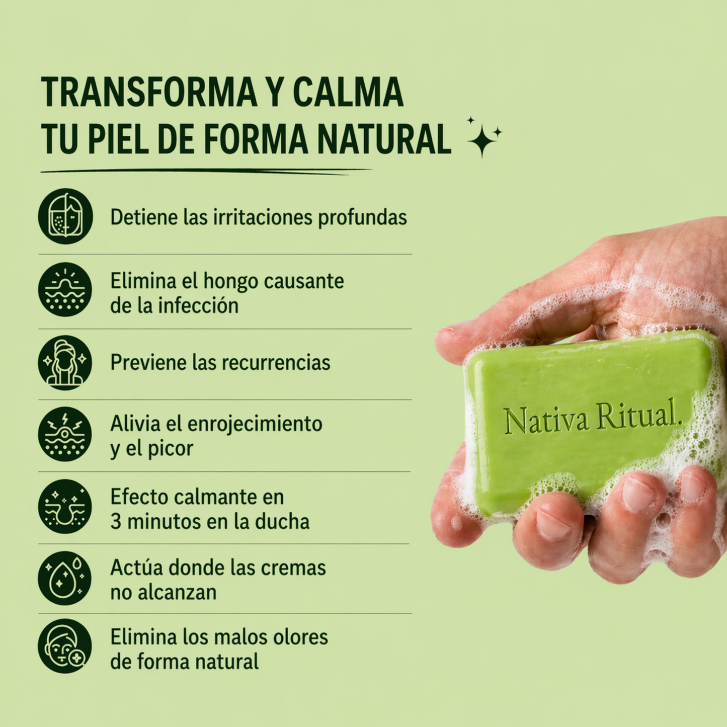 Nativa Ritual® Jabón Purificante Antifúngico